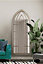 MirrorOutlet The Somerley Extra Large Rustic Framed Arched Gothic Window Style  Mirror 190CM X 75CM