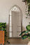 MirrorOutlet The Somerley Rustic Framed Arched Gothic Window Style Mirror 149CM X 61CM