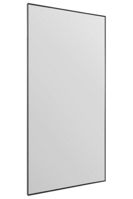 MirrorOutlet - UK Made All Glass Modern 6 Panel Wall Mirror 5ft6 x 3ft6  (167 x 106 cm)
