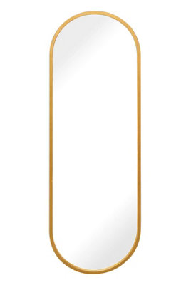 MirrorOutlet Crown - Gold Metal Framed Circular Round Wall Mirror 39" X