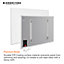Mirrorstone 1200W Classic Infrared Heating Panel With White Frame