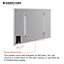 Mirrorstone 1200W Classic Infrared Heating Panel With White Frame