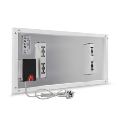 Mirrorstone 180W Classic Infrared Heating Panel With White Frame | DIY at  Bu0026Q