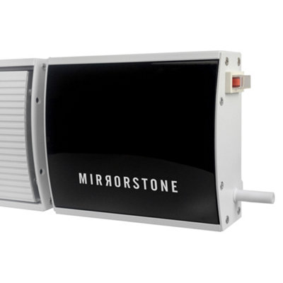 Mirrorstone 2400W Zenos White Wi-Fi Remote Controllable Infrared Bar Heater, Wall/Ceiling Mount, Indoor Electric Heater
