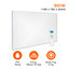 Mirrorstone 900W Nexus Wi-Fi Infrared Heating Panel With White Frame For Wall Installation