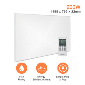 Mirrorstone 900W NXT Gen Infrared Heating Panel For Wall Installation