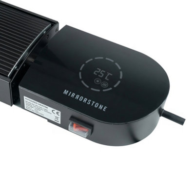 Mirrorstone Ionis Black Bar FIR Coated Aluminium 1800w WIFI Infrared Heater