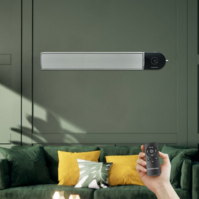 Mirrorstone Ionis White Bar FIR Coated Aluminium 1200w Wifi Infrared Heater