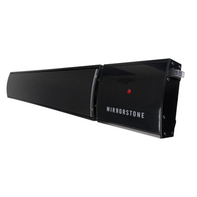 Mirrorstone - Zenos - Black - Bar- FIR Coated Aluminium - 3000w Infrared Heater Price Comparisons | Compare The Build