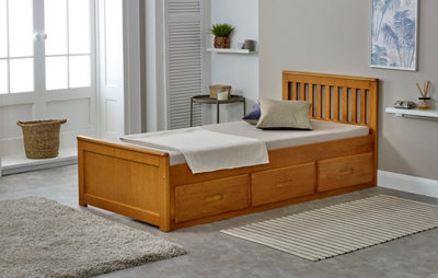 Diy wooden bed on sale frame with storage