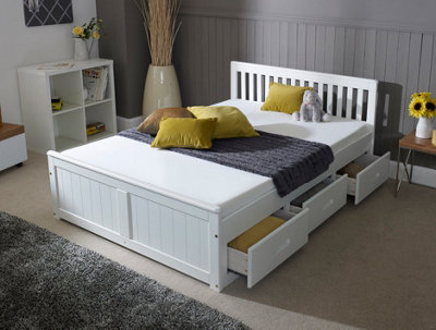 Mission Solid Wooden Storage Bed Frame | DIY at B&Q