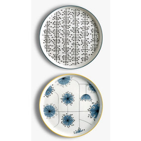 MissPrint Dandelion Side Plates Set Of 2