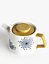 MissPrint Dandelion Tea Pot White and Mustard