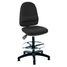Mist 2 Draughtsman Chair - Black Fabric