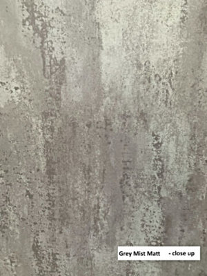 Mist Grey Matt Shower Panel 1000mm Wide x 2.4m Wet Wall  Bathroom Cladding PVC 10mm Thick