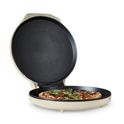 MisterChef Cream Electric Pizza Maker 1400W, Indoor Portable Pizza