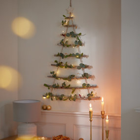 Mistletoe Berry Christmas Decoration Tree Ladder