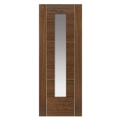 Mistral Walnut Glazed Internal Door
