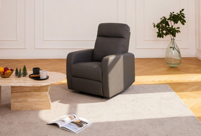 Leather sofa deals chair and ottoman