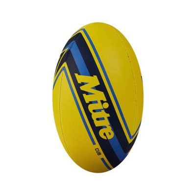 Mitre Cub Rugby Ball Yellow/Navy/Blue (3)