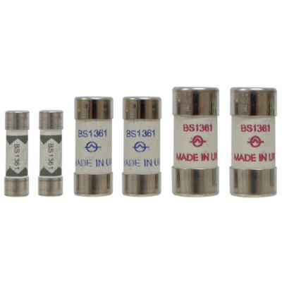 Mixed 6 Pack Of Consumer Unit Fuses BS1361 - 5A 15A 30A