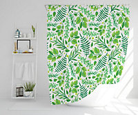 Mixed Green Leaves (Shower Curtain) / Default Title