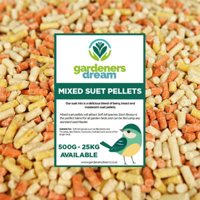 Mixed Suet Pellets Wild Bird Food (12.5kg) | DIY at B&Q