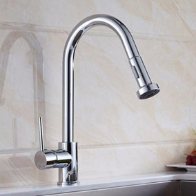 Mixer Kitchen Tap Chrome Finish  Pull Out