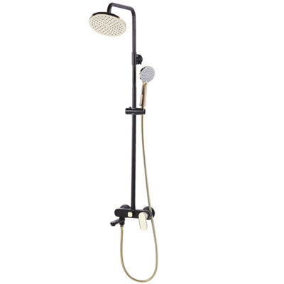 Mixer Shower Set Black with Gold GURARA