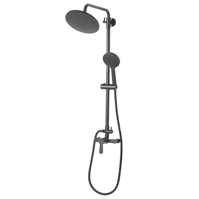 Mixer Shower Set with Rainshower FARIN Black Price Comparisons | Compare The Build