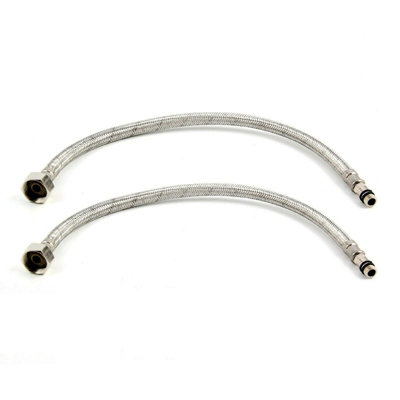 Mixer Standard Taps Connector Pipe Flexi 10mm x 1/2" Basin Monobloc 30cm - 4