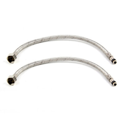 Mixer Standard Taps Connector Pipe Flexi 10mm x 1/2" Basin Monobloc 30cm - 6