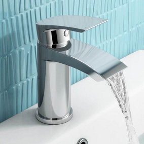Mixer Tap Cloakroom Faucet Modern Bathroom Basin Sink Chrome