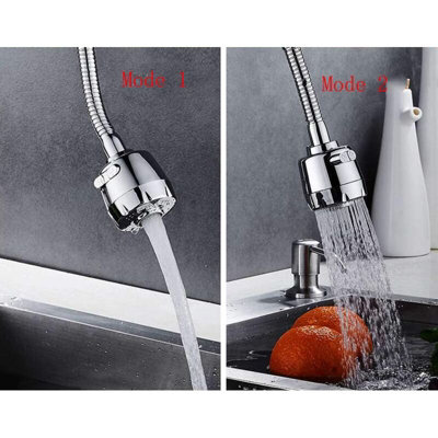 Mixer Taps 360 Swivel Anti Splash Stainless Steel Adjustable Splash ...
