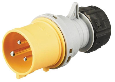 MK - 32A, 130V, Cable Mount CEE Plug, 2P+E, Yellow, IP44