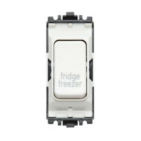 MK K4896FFWHI Grid Plus Grid Switch 20 amp Double Pole (White) marked fridge freezer
