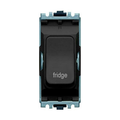 MK K4896FGBLK Grid Plus Grid Switch 20 amp DP marked fridge (Black)