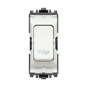 MK K4896FGWHI Grid Plus Grid Switch 20 amp Double Pole (White) marked fridge