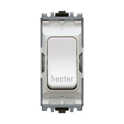 MK K4896HRWHI Grid Plus Grid Switch 20 amp Double Pole (White) marked heater