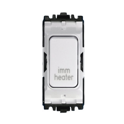 MK K4896IHWHI Grid Plus Grid Switch 20 amp Double Pole (White) marked immersion heater
