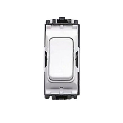 MK MKK4896FGWHI Grid Fridge Appliance Switch Module White Double Pole 1 Way 20 Amp