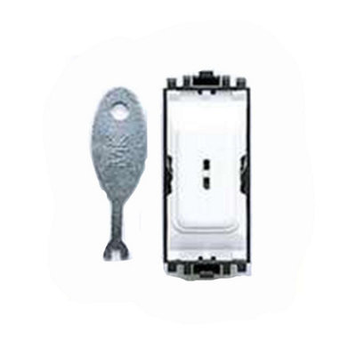 MK MKK4898WHI Key Switch White Finish 2 Way Single Pole 20 Amperes K4898WHI
