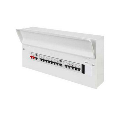 MK Y7678SMET Sentry Flexible Dual RCD Metal Clad Main Switch-12 Way