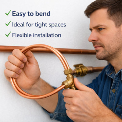 MKGT Flexible Microbore Copper Tube for Plumbing, Water & Gas ...