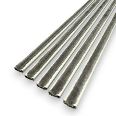 MKGT Intumescent Fire and Smoke Seal Door Strips - 5 Pack / 105cm x 1.0cm / Adhesive Safety to Prevent Fire Spread White