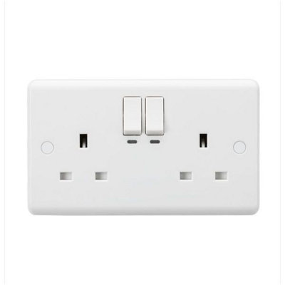 MLA Knightsbridge 13A 2 Gang Smart Socket - CU9KW