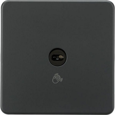 MLA Knightsbridge 230V 1G 1-Way Touchless Switch Anthracite - SFTS1AT