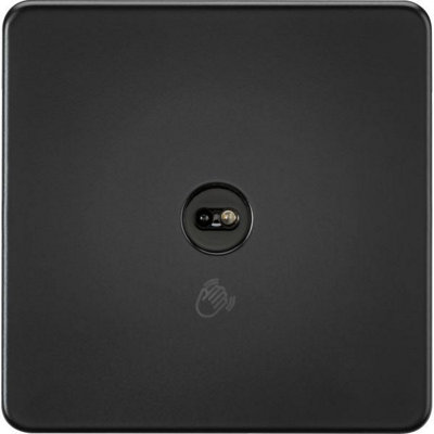 MLA Knightsbridge 230V 1G 1-Way Touchless Switch Matt Black - SFTS1MB
