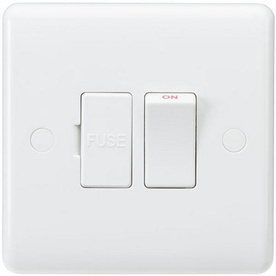 MLA Knightsbridge Curved Edge 13A Switched Fused Spur Unit - CU6300