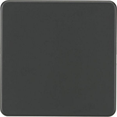 MLA Knightsbridge Screwless 1G Blanking Plate Anthracite - SF8350AT